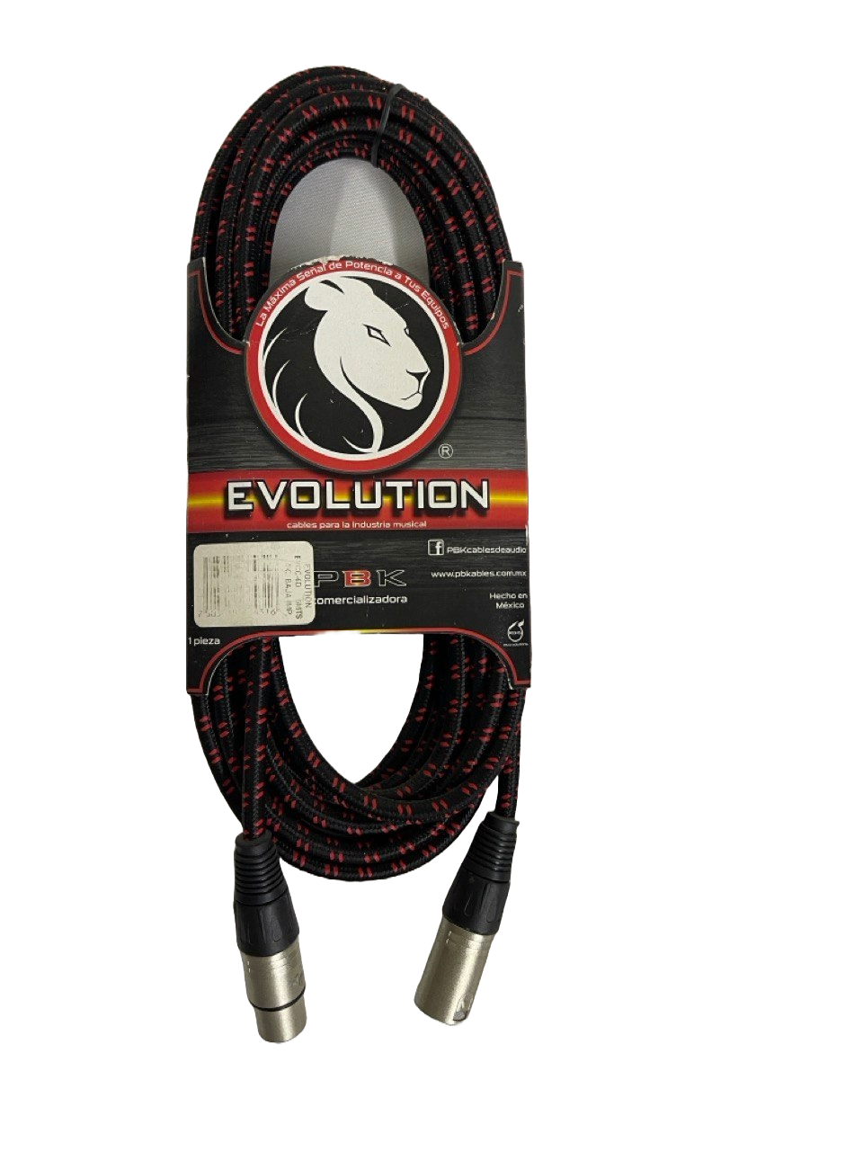 CABLE XLR A XLR DE 6 METROS EVOULUTION PBK EVCC-6