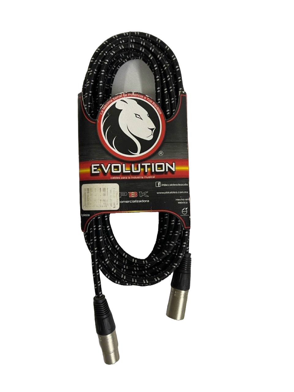 CABLE XLR A XLR DE 6 METROS EVOULUTION PBK EVCC-6