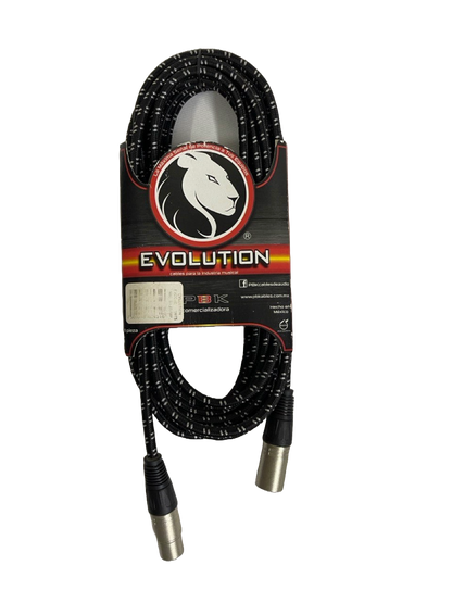 CABLE XLR A XLR DE 6 METROS EVOULUTION PBK EVCC-6