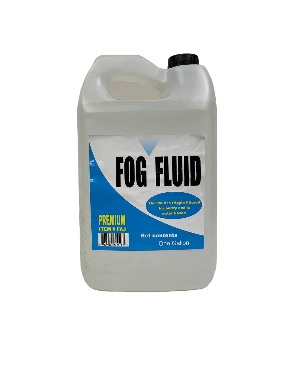 LIQUIDO PREMIUM PARA MAQUINA DE HUMO DE TRIPLE FILTRADO BASE AGUA 1 GALON FOG PREMIUM FOGFLUID