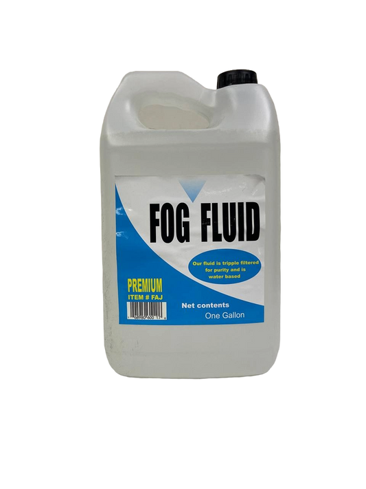 LIQUIDO PREMIUM PARA MAQUINA DE HUMO DE TRIPLE FILTRADO BASE AGUA 1 GALON FOG PREMIUM FOGFLUID