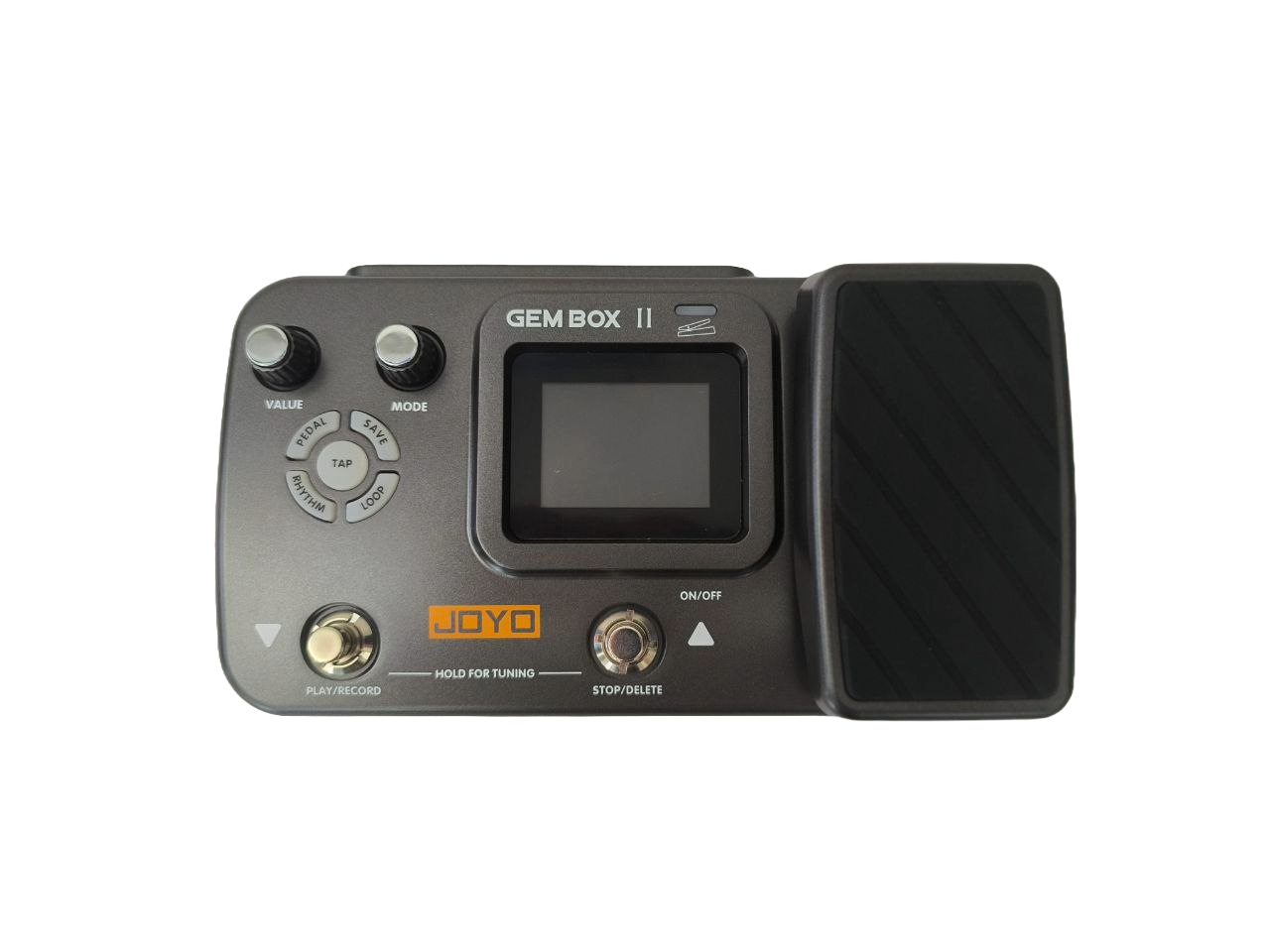 PEDAL PARA GUITARA CON PANTALLA LCD COLOR NEGRO JOYO GEMBOXII