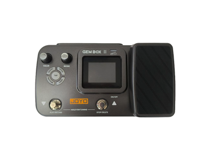 PEDAL PARA GUITARA CON PANTALLA LCD COLOR NEGRO JOYO GEMBOXII