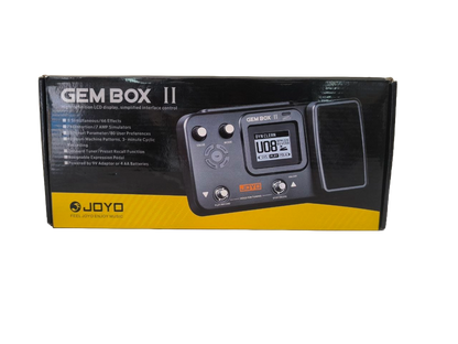 PEDAL PARA GUITARA CON PANTALLA LCD COLOR NEGRO JOYO GEMBOXII