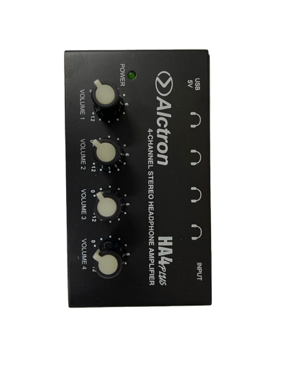 MINI AMPLIFICADOR DE AURICULARES DE ALIMENTACION USB DIVIDE SEÑALES ALCTRON HA4PLUS