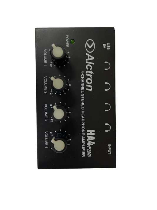 MINI AMPLIFICADOR DE AURICULARES DE ALIMENTACION USB DIVIDE SEÑALES ALCTRON HA4PLUS