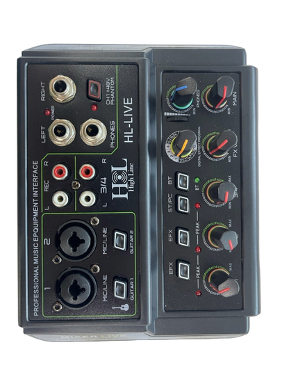 MEZCLADORE DE INTERFACE DE 4 CANALES H&L HL-LIVE