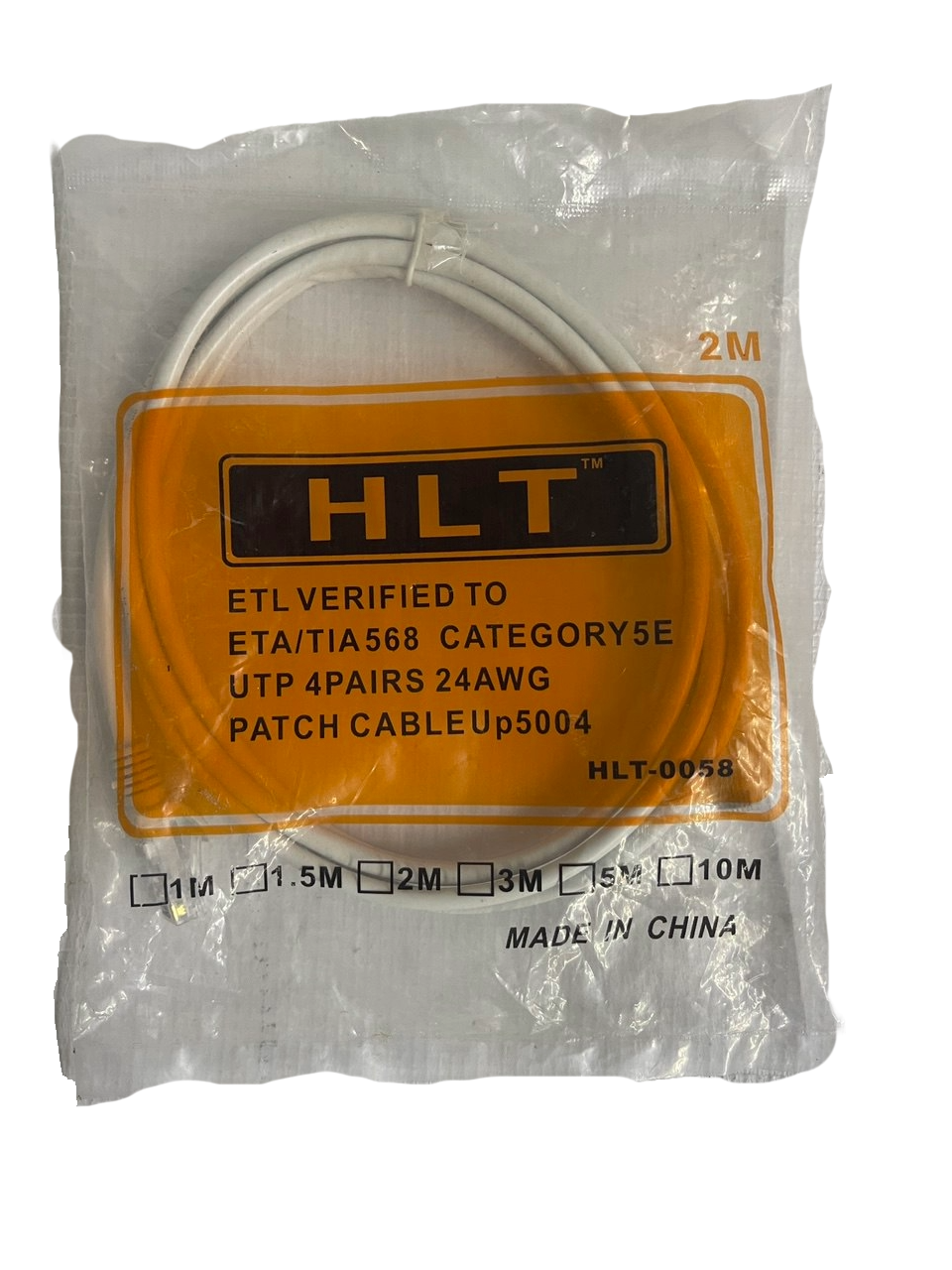 CABLE UTP CAT 5 DE 1 MTS HLT HLT-0058