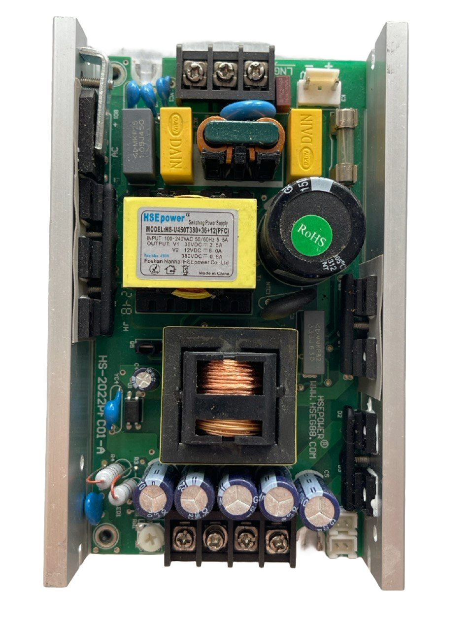 PLACA PARA FUERNTE DE ALIMENTACION PARA CABEZA MOVIL R7 DE 230W 36-12V HSE POWER MUSIC SHOP HS-U450T380+36+12