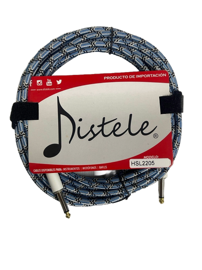 CABLE PARA AUDIO PLUG A PLUG 6.3MM DE 6 MTS DISTELE HSL2205