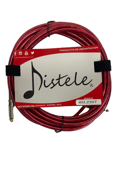 CABLE PLUG RECTO A PLUG DE ESCUADRA DE 6.3MM DE 6 MTS ALDE AUDIO HSL2307