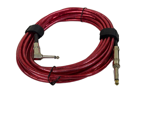 CABLE PLUG RECTO A PLUG DE ESCUADRA DE 6.3MM DE 6 MTS ALDE AUDIO HSL2307