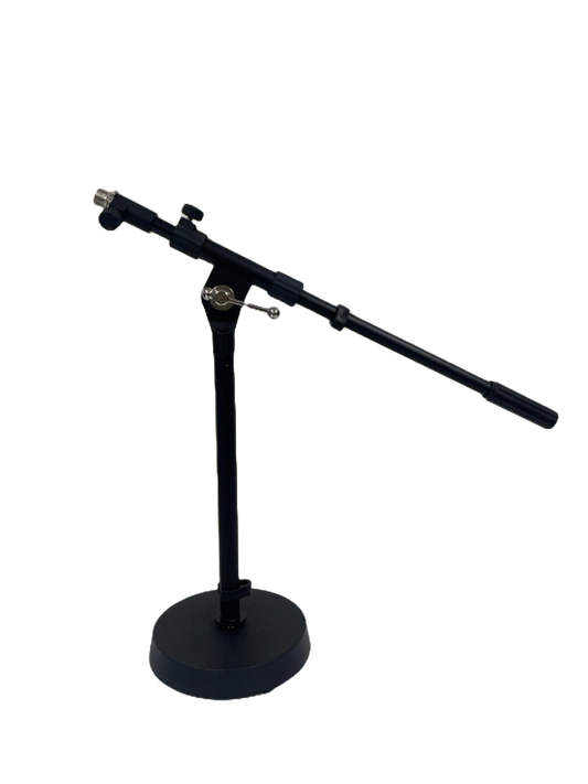 SOPORTE DE MICROFONO MEDIANO CON BOOM ALDE AUDIO HSSM214