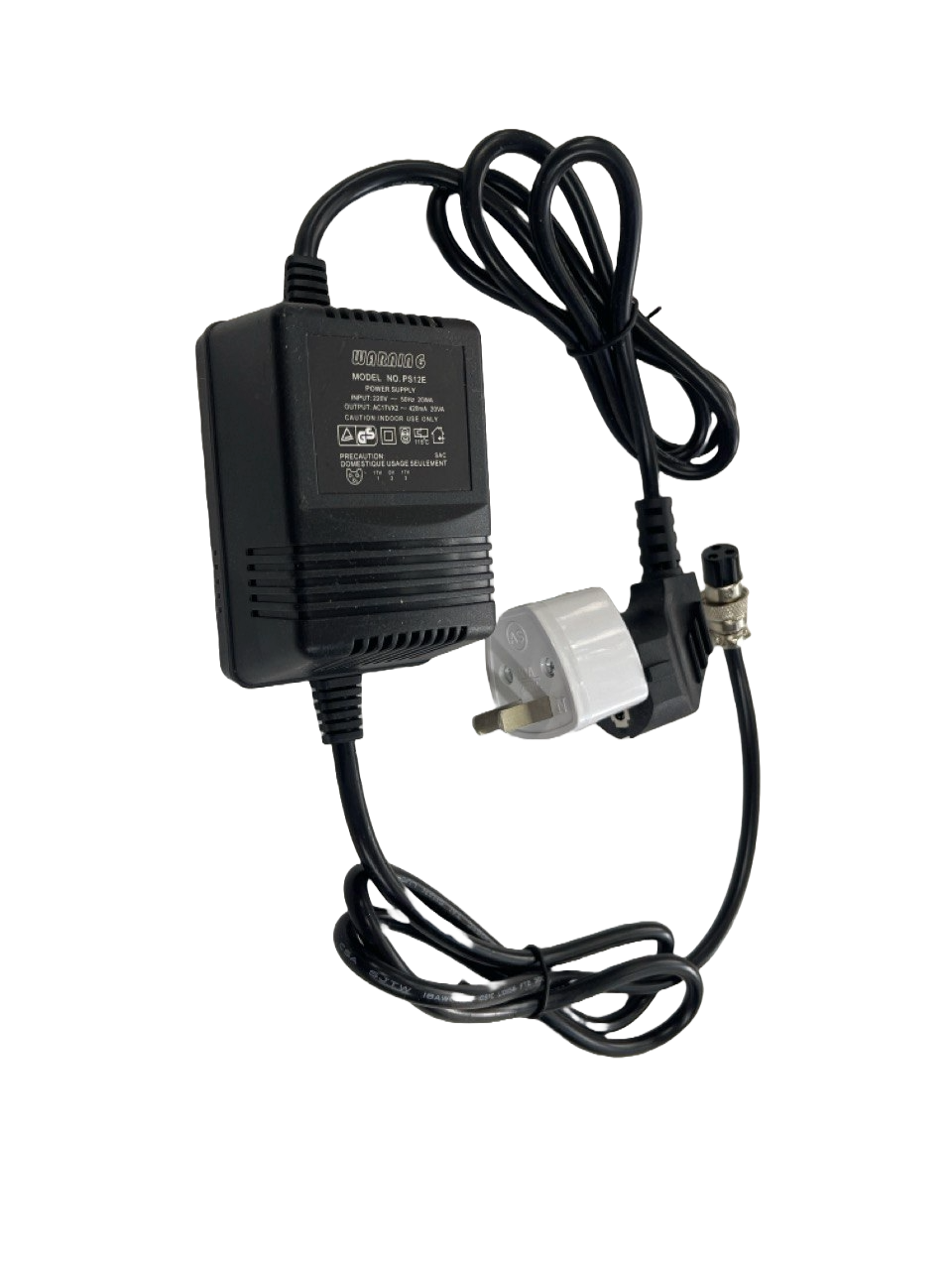 FUENTE DE PODER PARA CONSOLA MEZCLADORES DE 17V 420MA A 220V CONECTOR DE 3 PINES CON CONECTOR EUROPEO MUSIC SHOP I2911EU