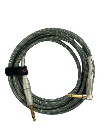 CABLE PARA INSTRUMENTO DE ALTA CALIDAD PLUG 6.3MM A PLUG ESCUADRA DE 6.3 MM KIRLIN IWB-202PFGL-10FT/OL