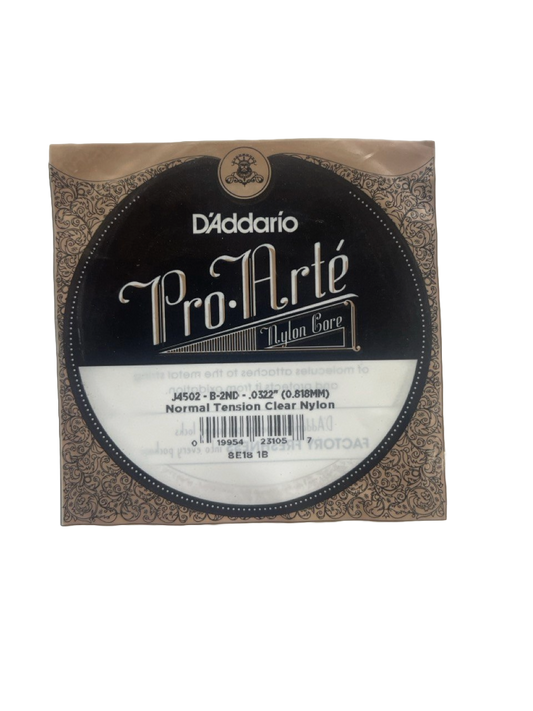 CUERDAS PARA GUITARRA 2DA (0.0322MM) NYLON DADDARIO J4504
