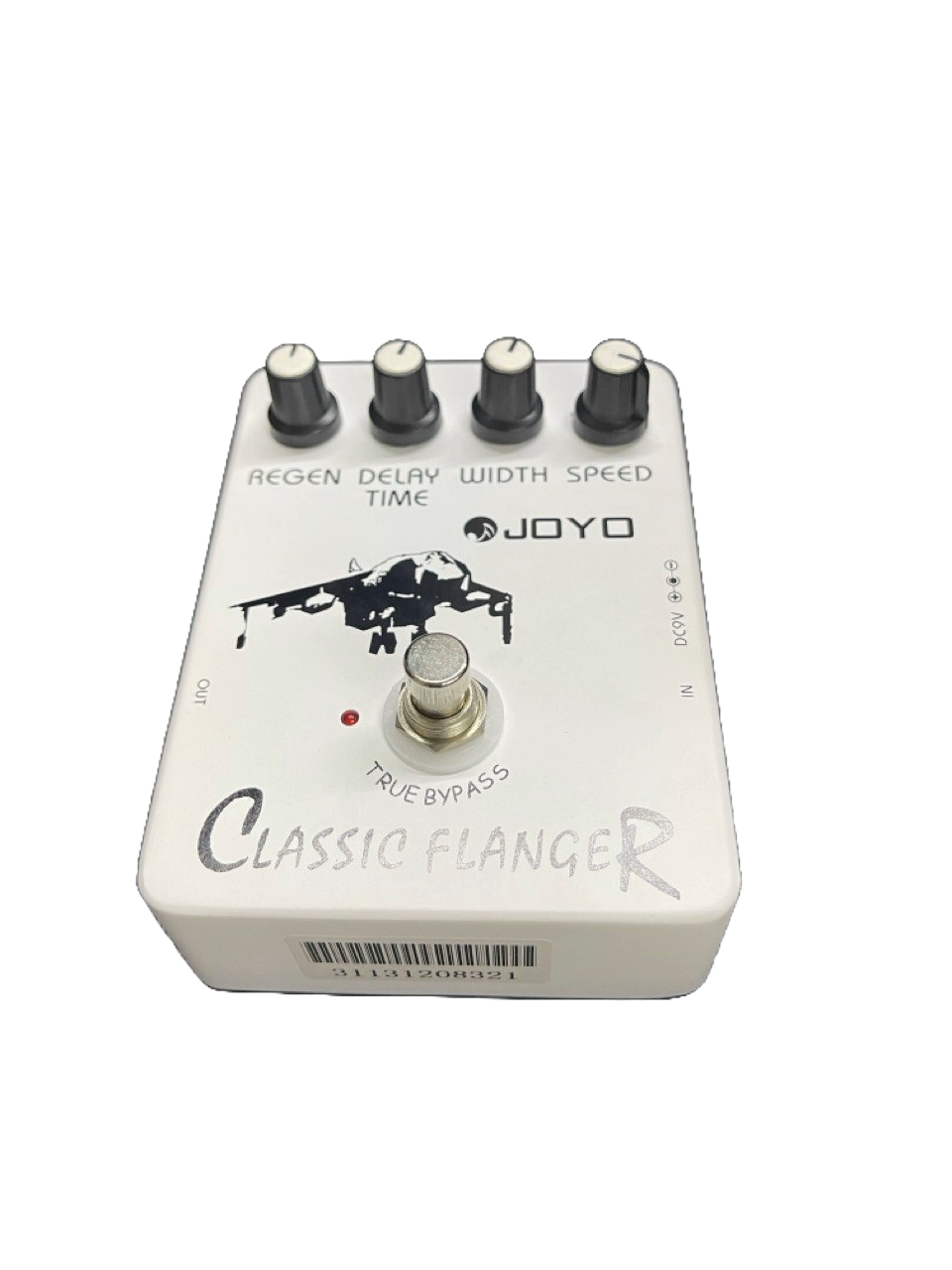 PEDAL DE EFECTO CLASSIC FLANGER EN ALUMINIO COLOR GRIS JOYO JF-07