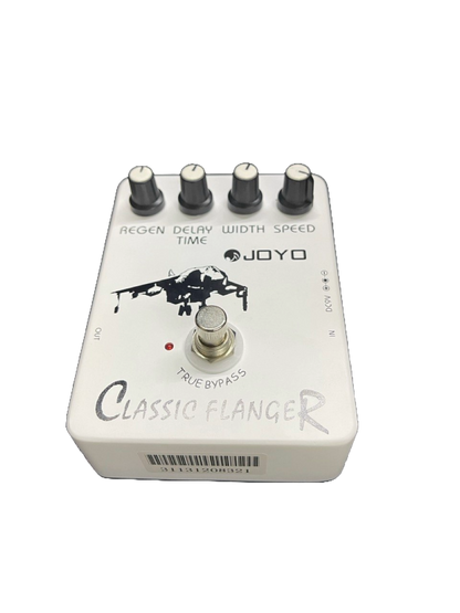 PEDAL DE EFECTO CLASSIC FLANGER EN ALUMINIO COLOR GRIS JOYO JF-07