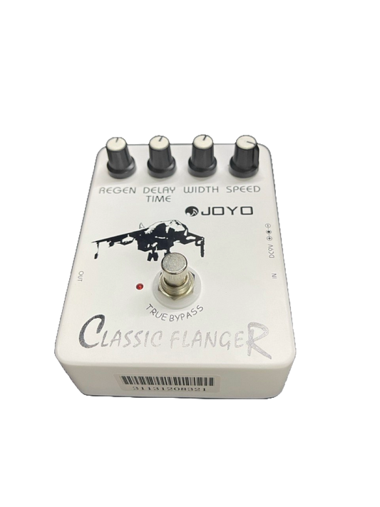 PEDAL DE EFECTO CLASSIC FLANGER EN ALUMINIO COLOR GRIS JOYO JF-07