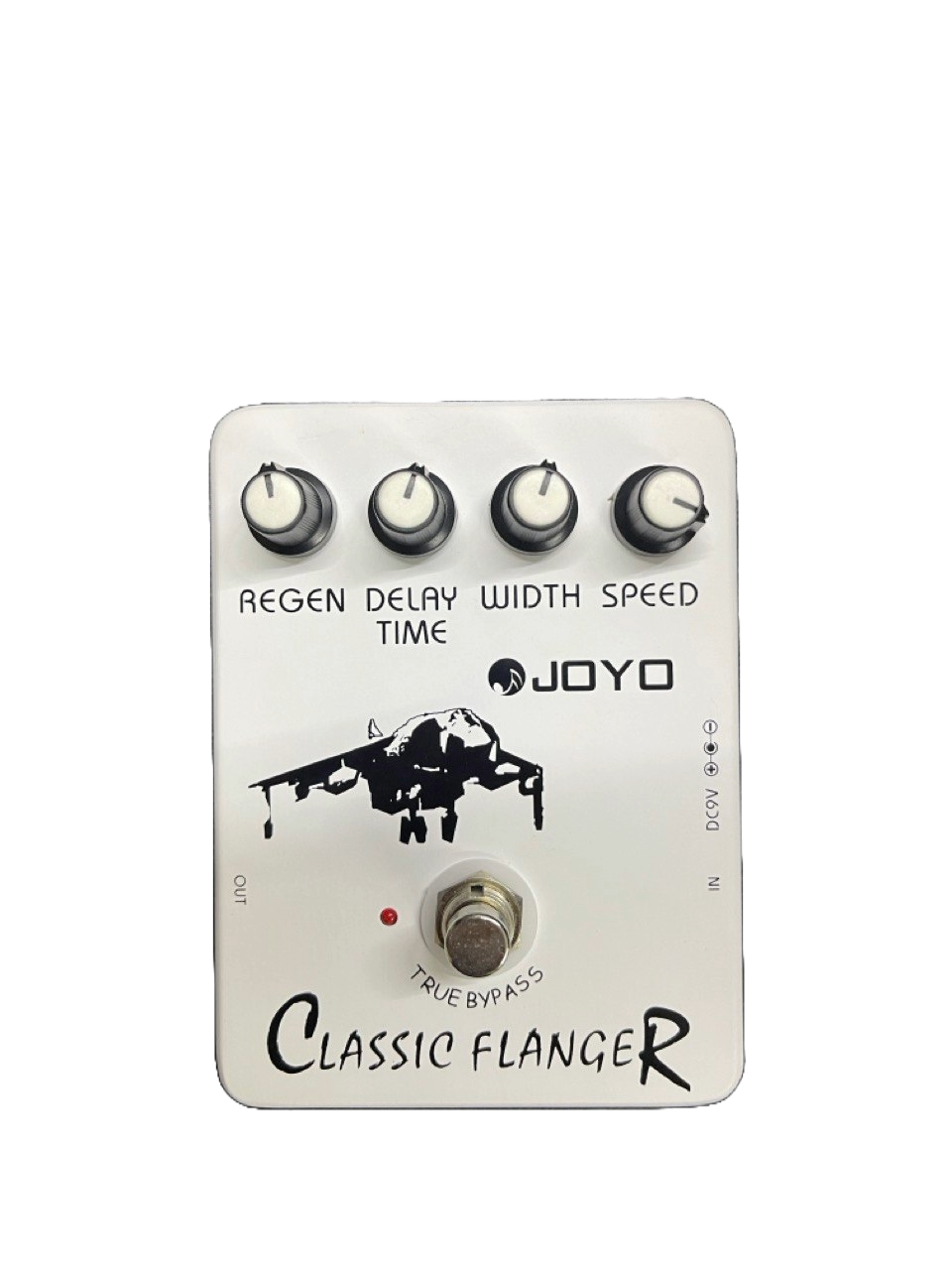 PEDAL DE EFECTO CLASSIC FLANGER EN ALUMINIO COLOR GRIS JOYO JF-07