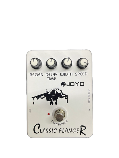 PEDAL DE EFECTO CLASSIC FLANGER EN ALUMINIO COLOR GRIS JOYO JF-07