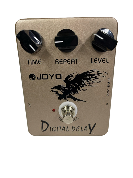 PEDAL DE EFECTO DIGITAL DELAY EN ALUMINIO COLOR AZUL FUERTE JOYO JF-08