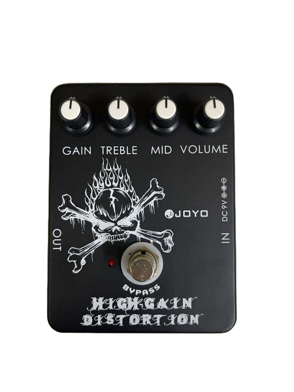 PEDAL PARA GUITARA DE DISTORCION COLOR NEGRO JOYO JF-04