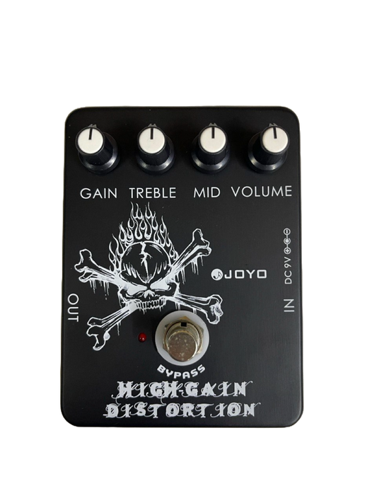 PEDAL PARA GUITARA DE DISTORCION COLOR NEGRO JOYO JF-04