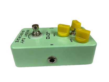 PEDAL DE EFECTO BRIGHT DAY OVERDRIVE EN ALUMINIO COLOR VERDE JOYO JF-25J