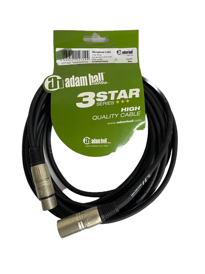 CABLE XLR A XLR DE 6 METROS ADAM HALL K3MMF0600