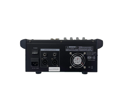 CONSOLA MEZCLADORA DE 4 CANALES 200W 4 MIC Y 4 ENTRADAS CON USB LEEM LFX4DU