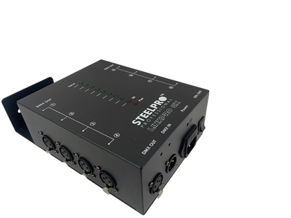 PROFESIONAL 8 OUTPUT DMX SPLITTER STEELPRO LINKPRO8X