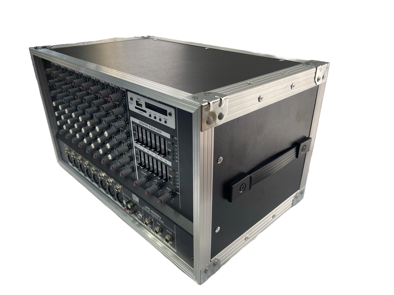 MEZCLADORA AMPLIFICADA DE 8 CANALES  USB/BT 250WX 2 LEEM LPC8500U