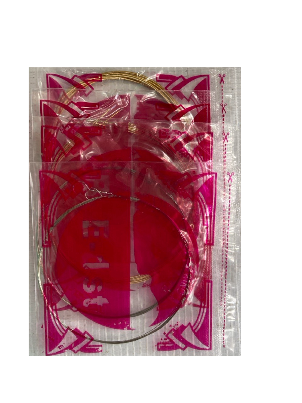 JUEGO DE 4 PARES DE SCUERDAS PARA MANDOLINA PREMIUN 2 DORADAS 2 PLATA LEEM MANDOLIN