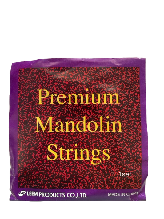 JUEGO DE 4 PARES DE SCUERDAS PARA MANDOLINA PREMIUN 2 DORADAS 2 PLATA LEEM MANDOLIN