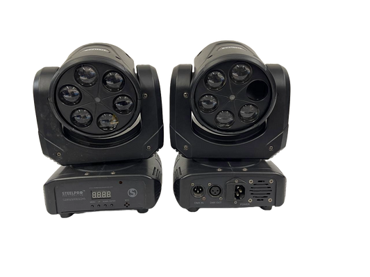 LIQUIDACION (LE FALTA UN CRISTAL) LED BEE EYE LIGHT Y LASER GREEN STEELPRO MEGABEAM-G-K