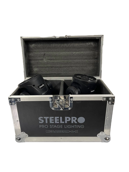 LIQUIDACION (LE FALTA UN CRISTAL) LED BEE EYE LIGHT Y LASER GREEN STEELPRO MEGABEAM-G-K