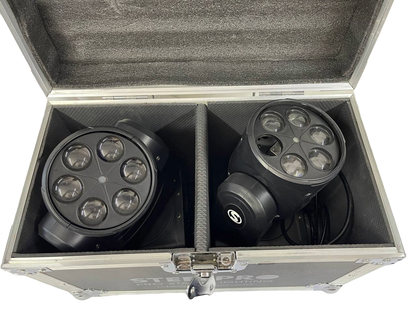 LIQUIDACION (LE FALTA UN CRISTAL) LED BEE EYE LIGHT Y LASER GREEN STEELPRO MEGABEAM-G-K