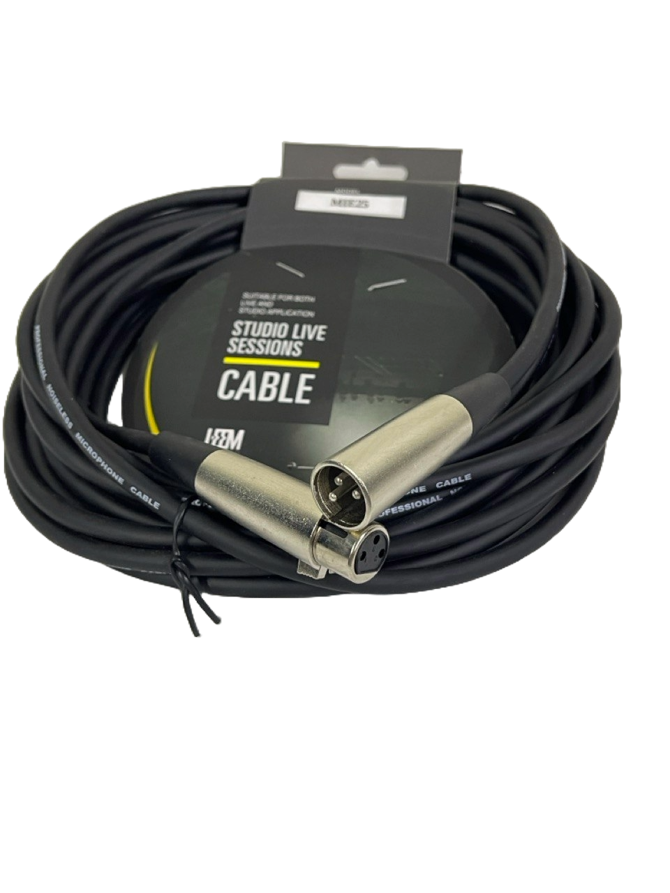 CABLE DE MIROFONO XLR A XLR DE 7.6 METROS LEEM MIE-25