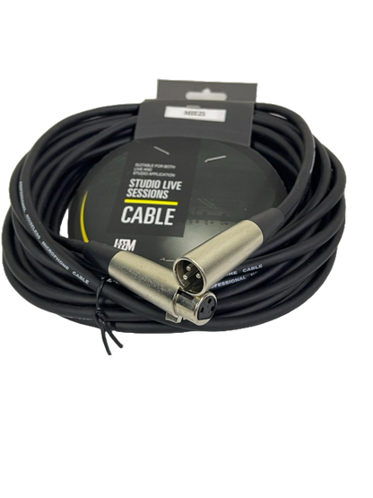 CABLE DE MIROFONO XLR A XLR DE 7.6 METROS LEEM MIE-25