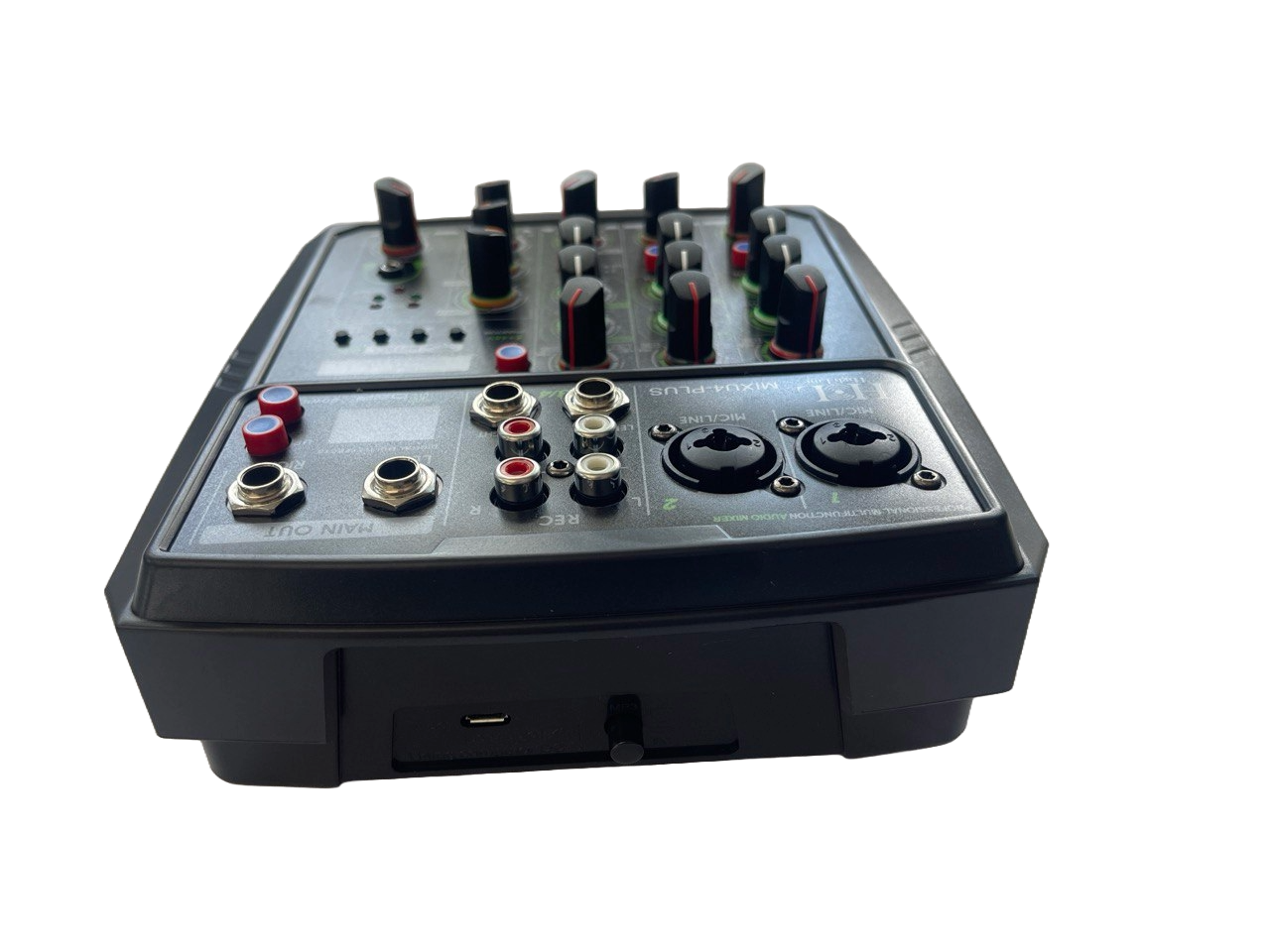 MEZCLADORA DE 4 CANALES BLUETOOTH, PC, USB, EFECTOS PLUS H&L MIXU4-PLUS