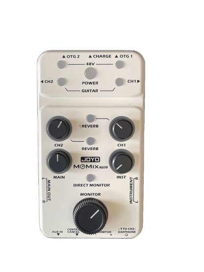 MEZCLADOR DE AUDIO USB, INTERFAZ PARA TRANSMISION Y GRABADO EN VIVO JOYO MOMIXPRO