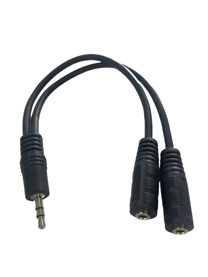CABLE DE AUDIO EN FORMA "Y" CON 1 PLUG 3.5 Y 2 JACKS 3.5 MM ESTEREO MW MW38-384