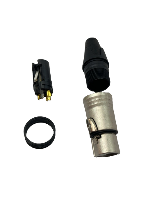KID DE CONECTOR XLR PARA CABLE HEMBRA DE 3 POLOS NEUTRICK NC3FXX