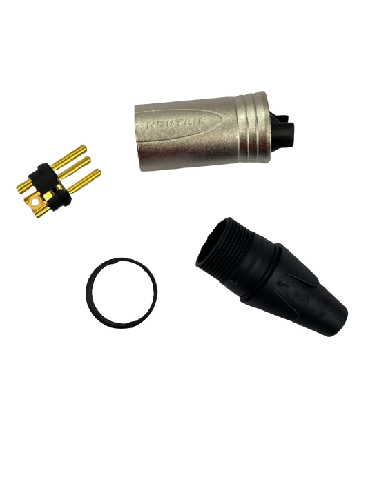 KID DE CONECTOR XLR PARA CABLE MACHO DE 3 POLOS NEUTRIK NC3MXX