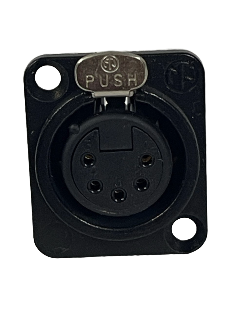 CONECTOR HEMBRA XLR DE 5 POLOS EN ORO NEUTRIK NC5FD-L-B-1