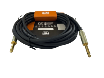 CABLE PLUG A PLUG DE 6.3MM MONORAL DE 6 MTS LEEM OZI-20SS