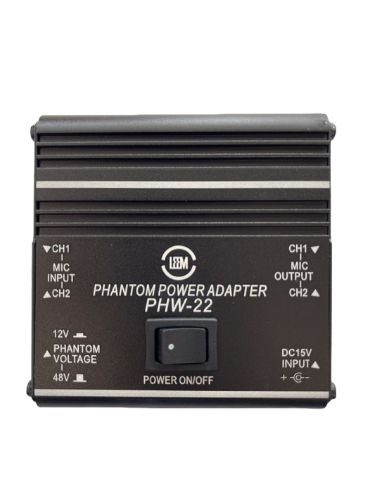 FUENTE PODER PHANTOM POWER 48V 2 CANALES LEEM PHW22