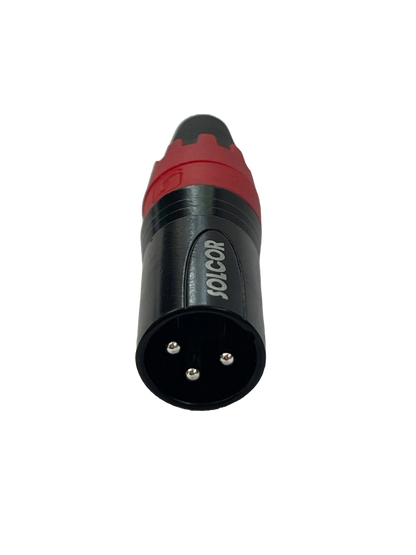CONECTOR XLR MACHO DE 3 PINES SOLCOR PLCAN-V