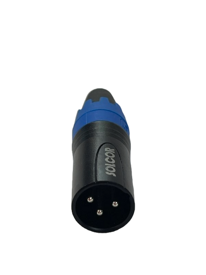 CONECTOR XLR MACHO DE 3 PINES SOLCOR PLCAN-V